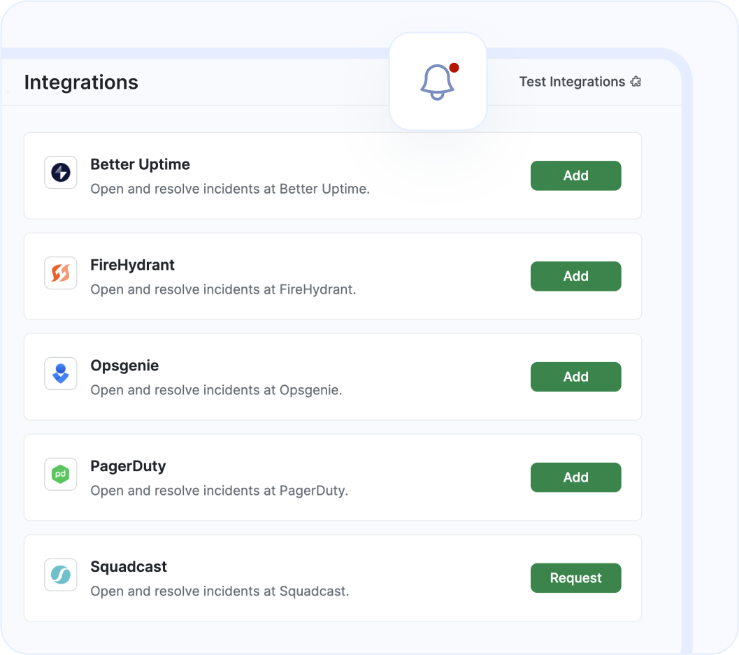 Incident management integration