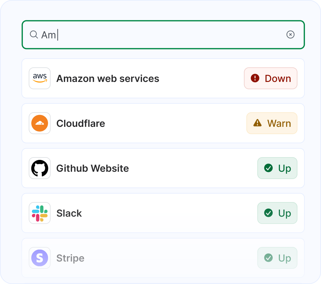 Aggregate status data