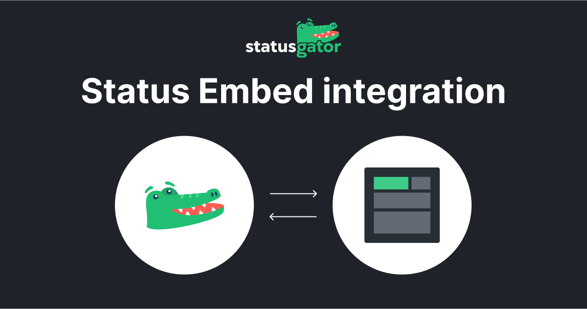 Status Embed Integration | StatusGator