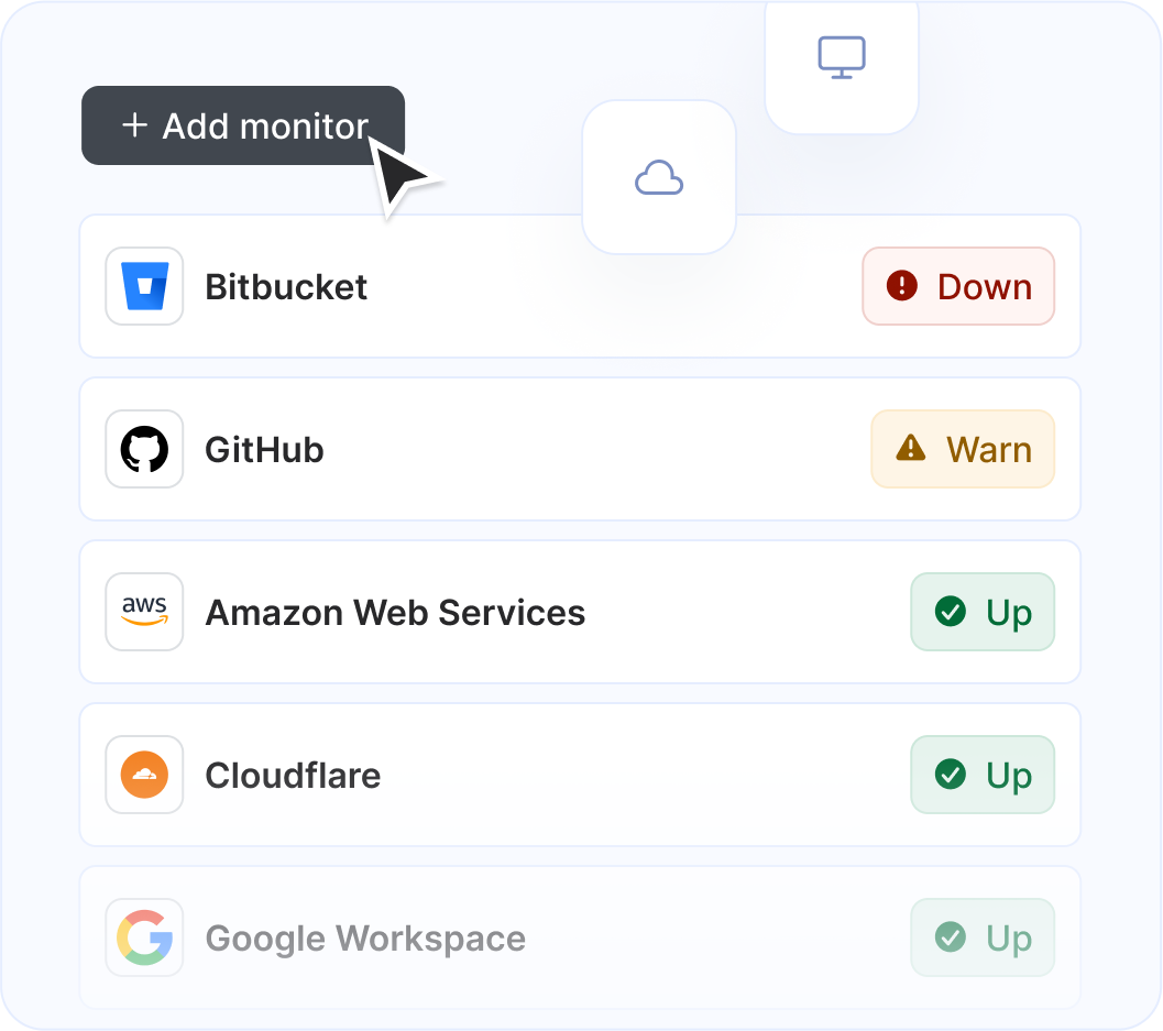 Monitor any service or website
