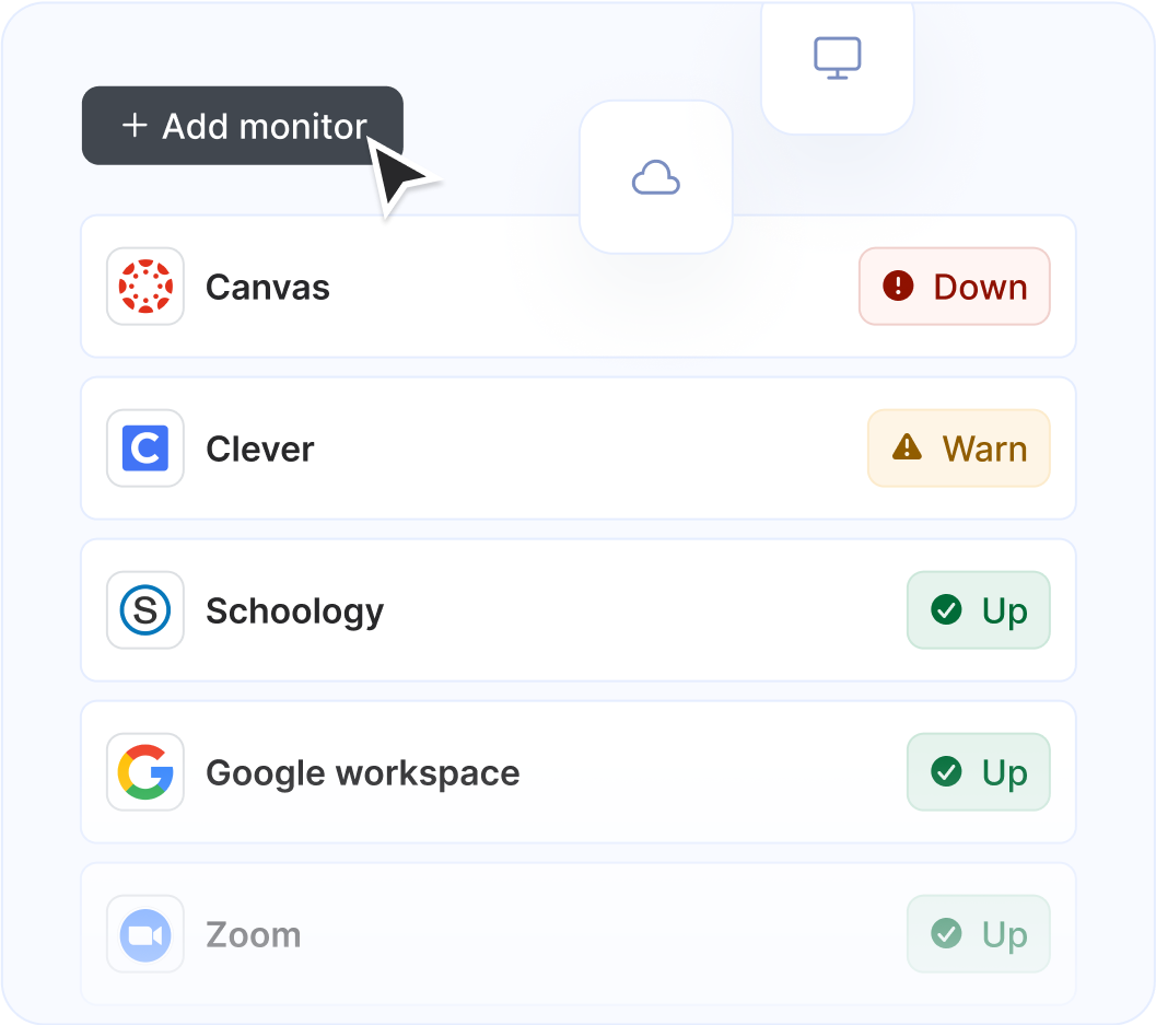 Monitor any service or website