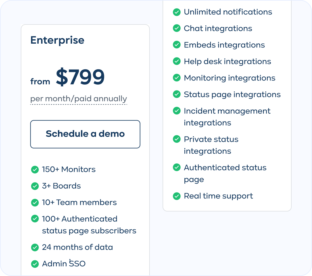 Custom enteprise solutions