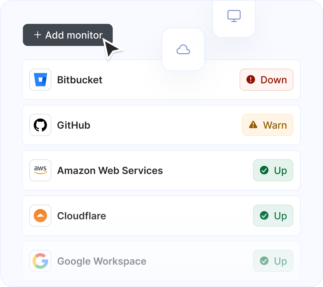 Monitor any service or website